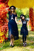 Isla Black Tulle Pleated  Skirt with Pearls  - Girls